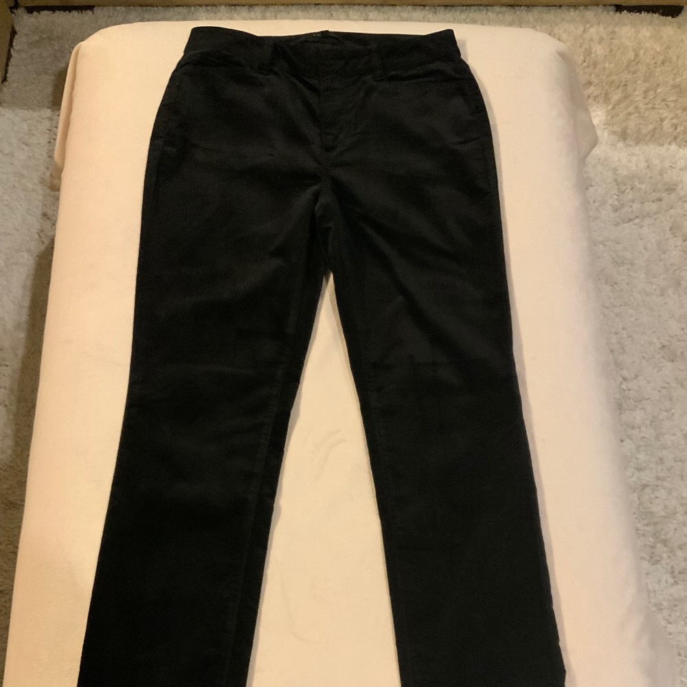 Talbots Black 6 Velvet Straight Leg Heritage Fit Holiday Date Cocktail Alpine